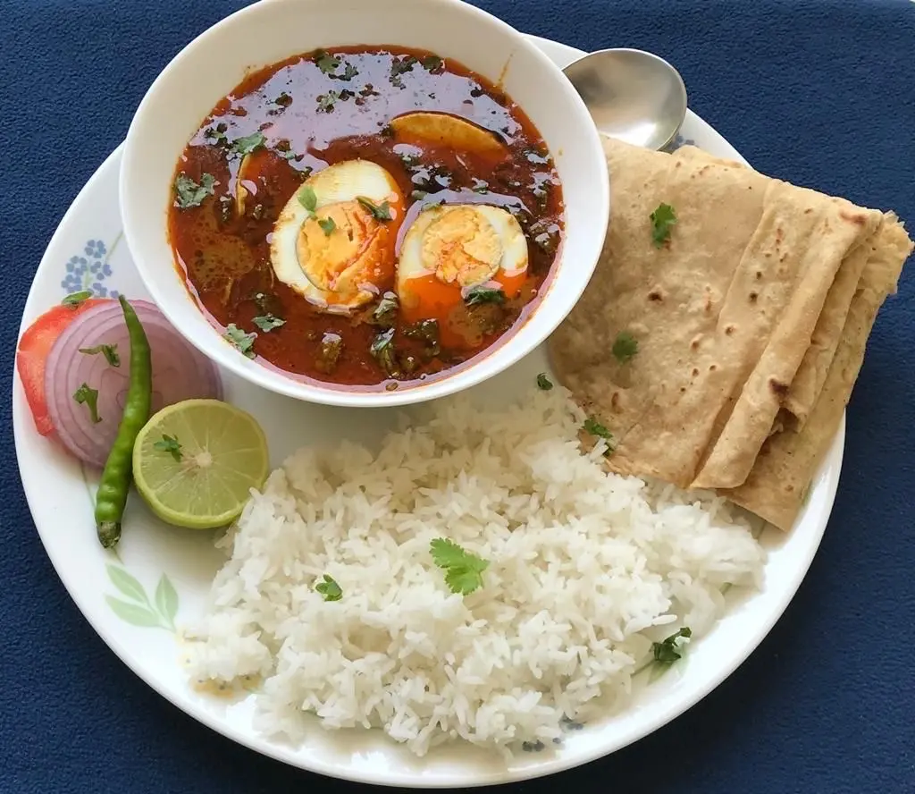 Egg Curry Thali