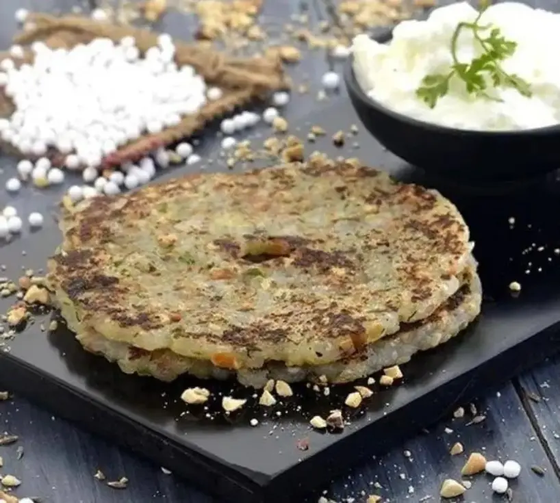 Upvas Thalipeeth  Curd