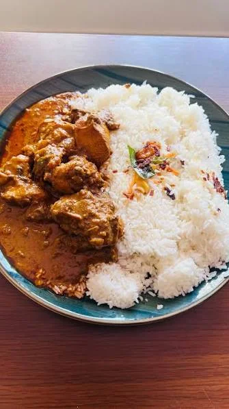 jeera rice with chicken gravy