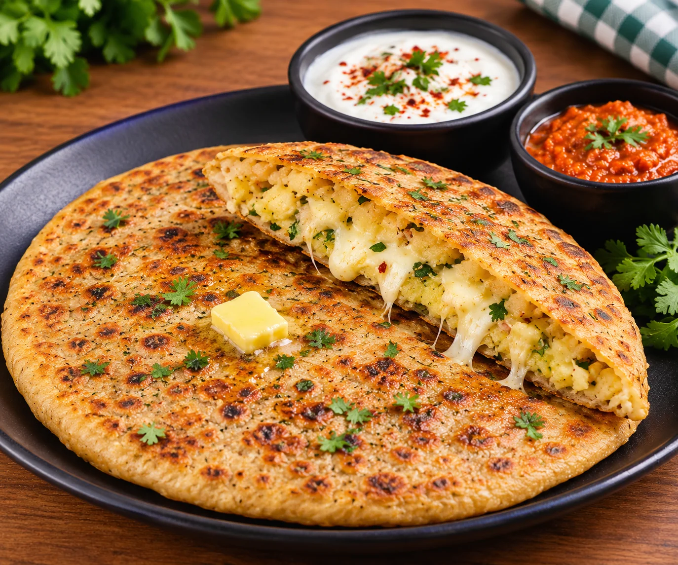 Aloo cheese paratha