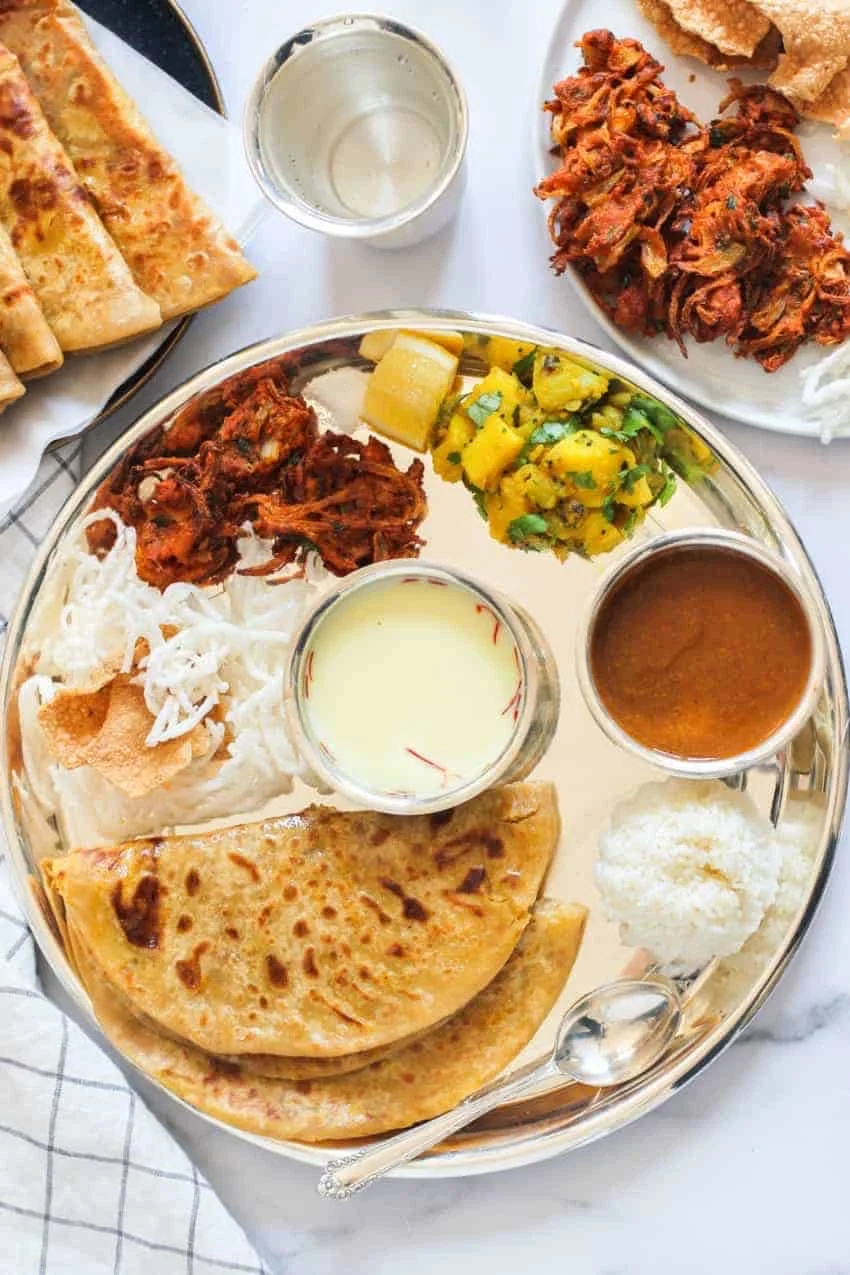 Maharashtra Puranpoli Thali