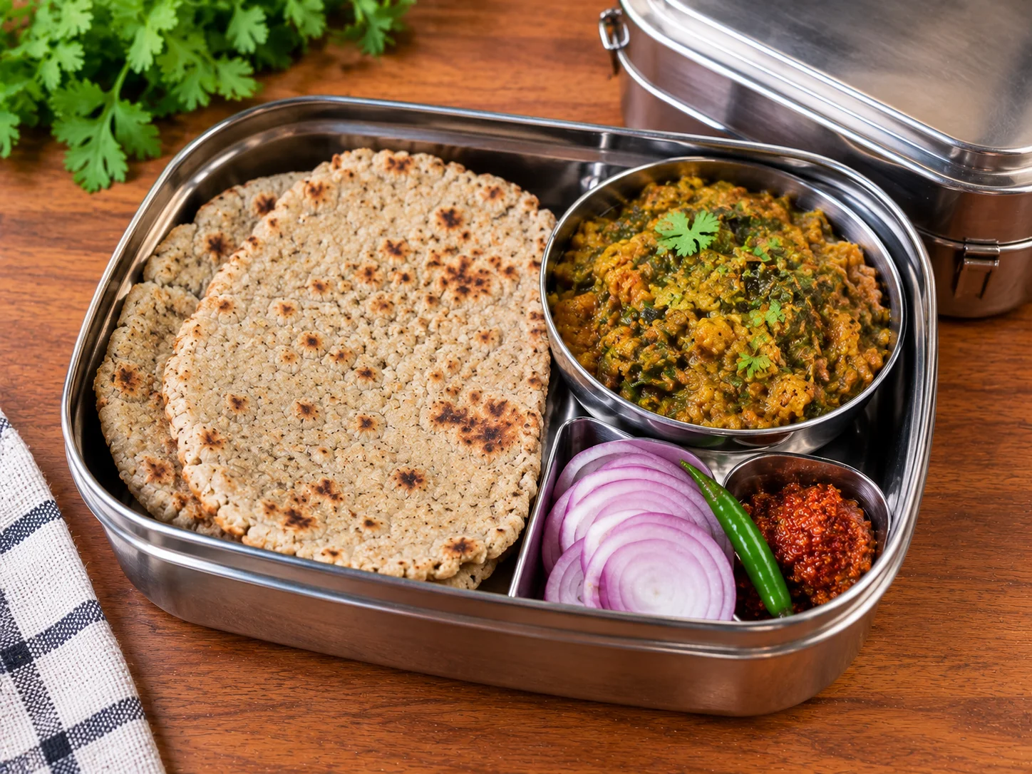bhaji bhakri dabba