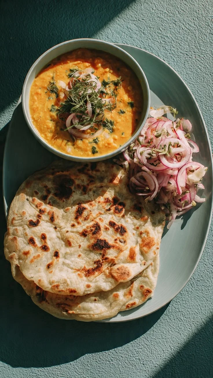 Dal Tadka with Four Roti