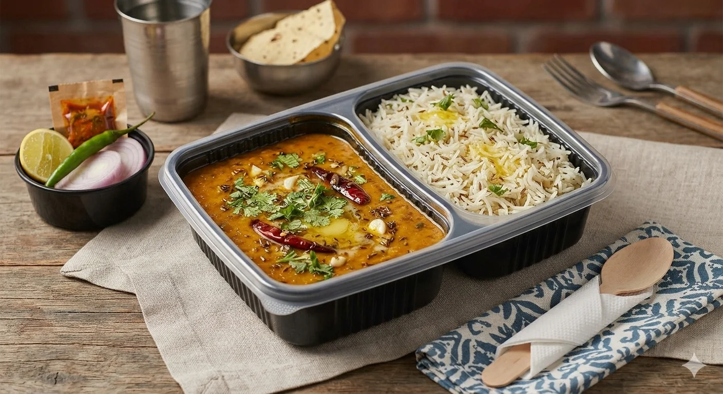 dal fry with rice combo