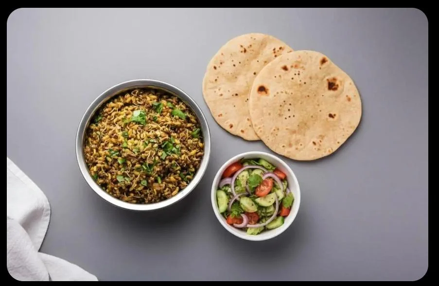 Matki Bhaji and Chapati