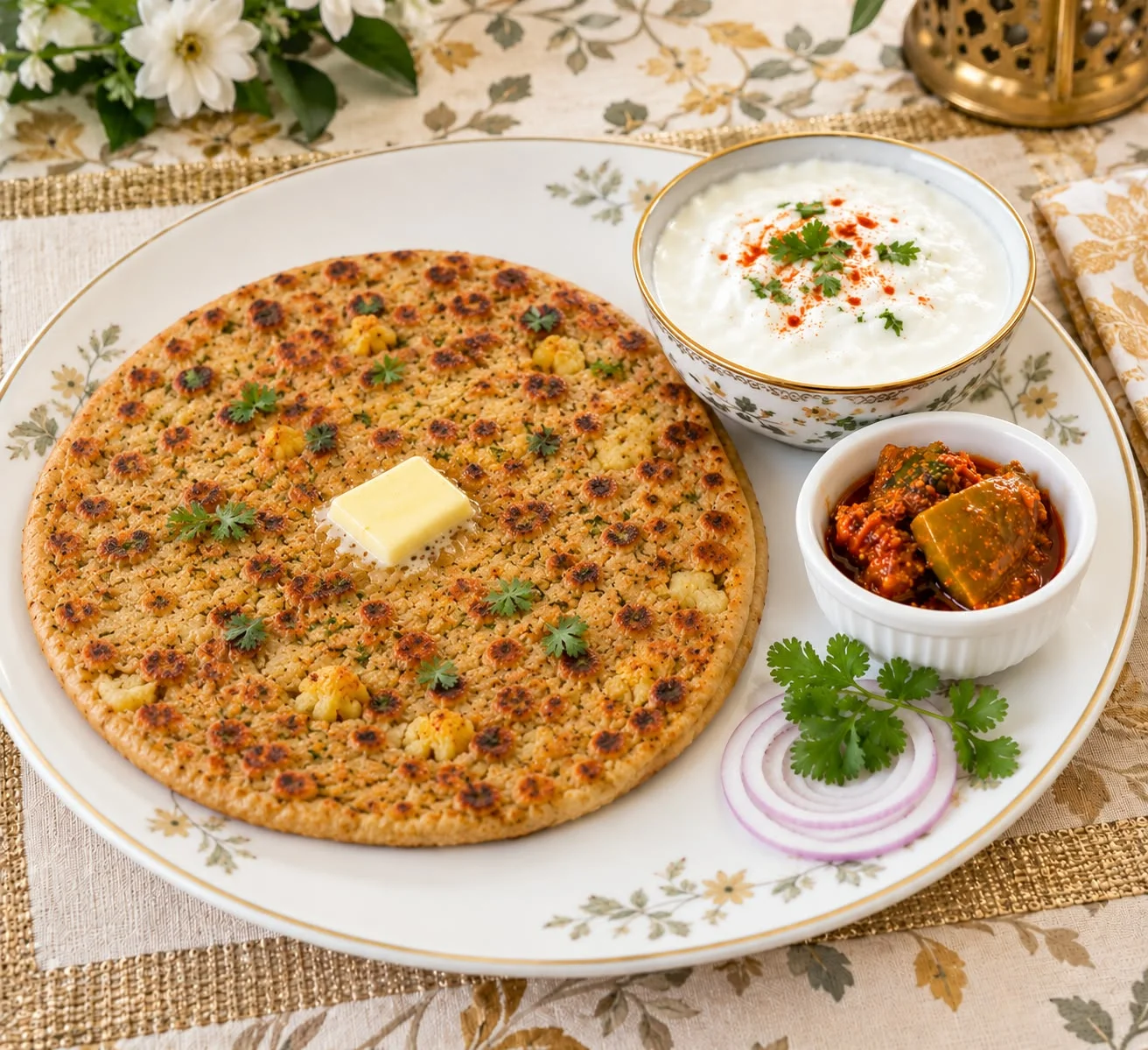 Aloo Gobi Paratha