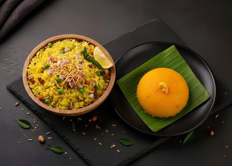 Pohe and Kesari Sheera combo