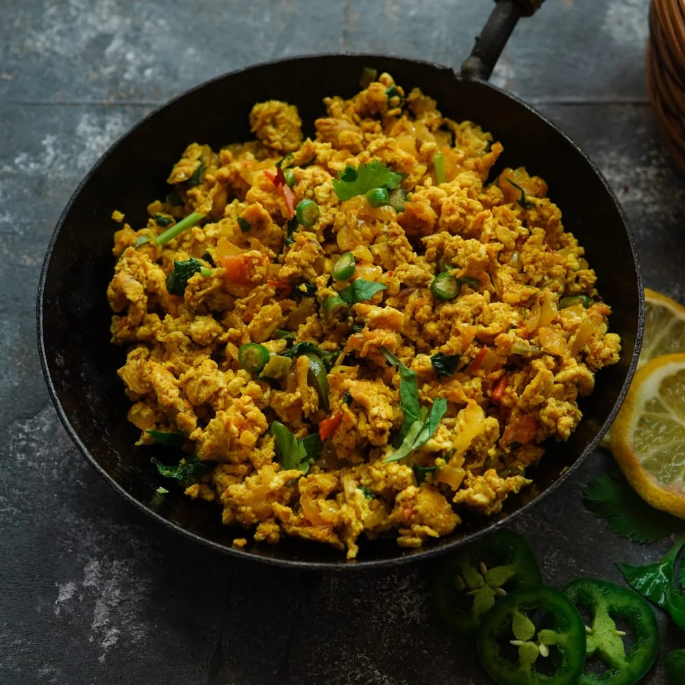 Triple Egg Bhurji Bowl
