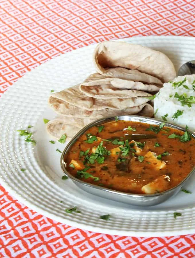 paneer masala ani chapati