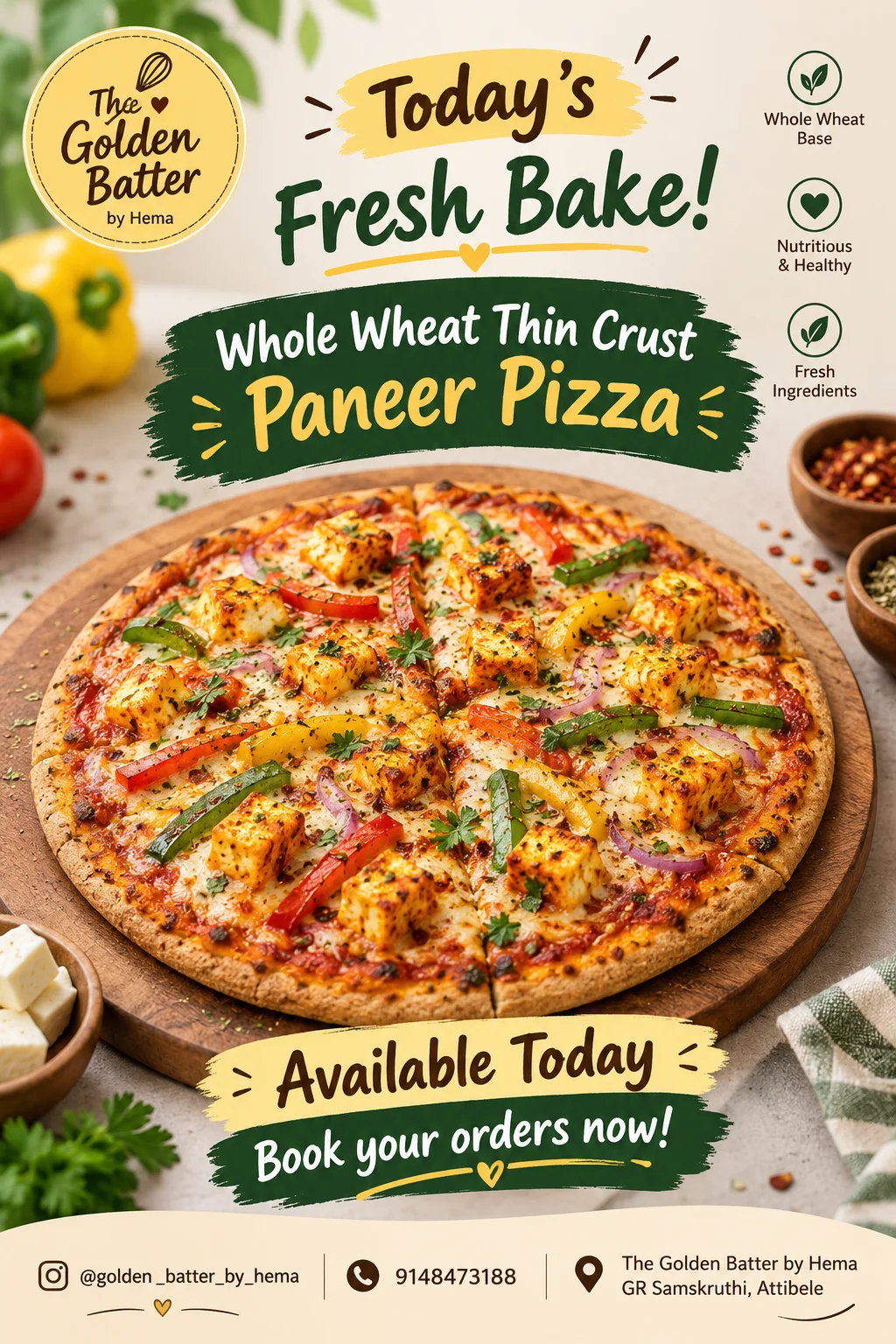Healthy Wheat Pizza