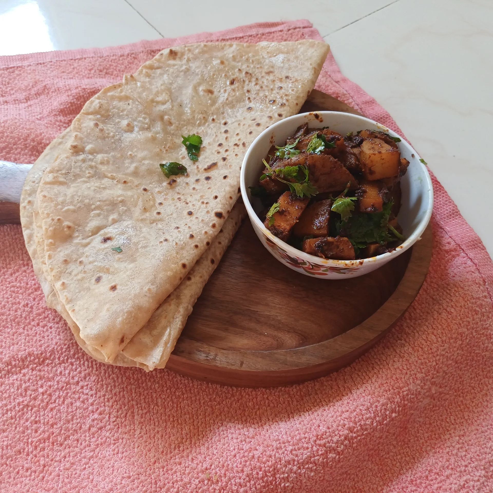 Chapati with Bhaji