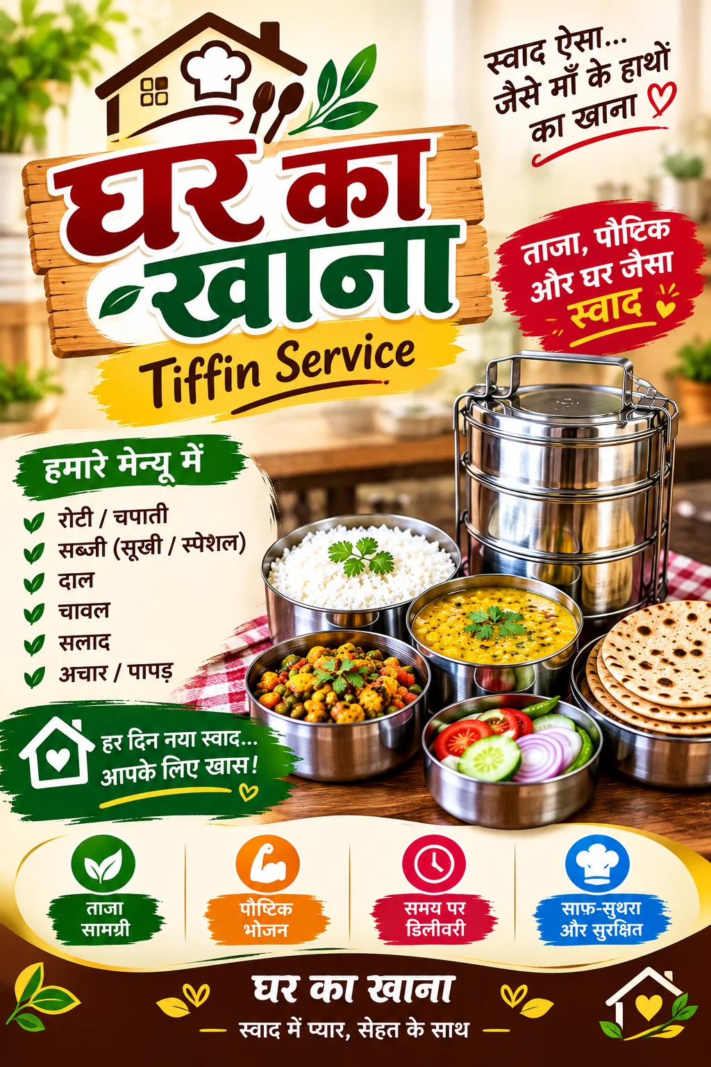 dal sabji chapati rice salad