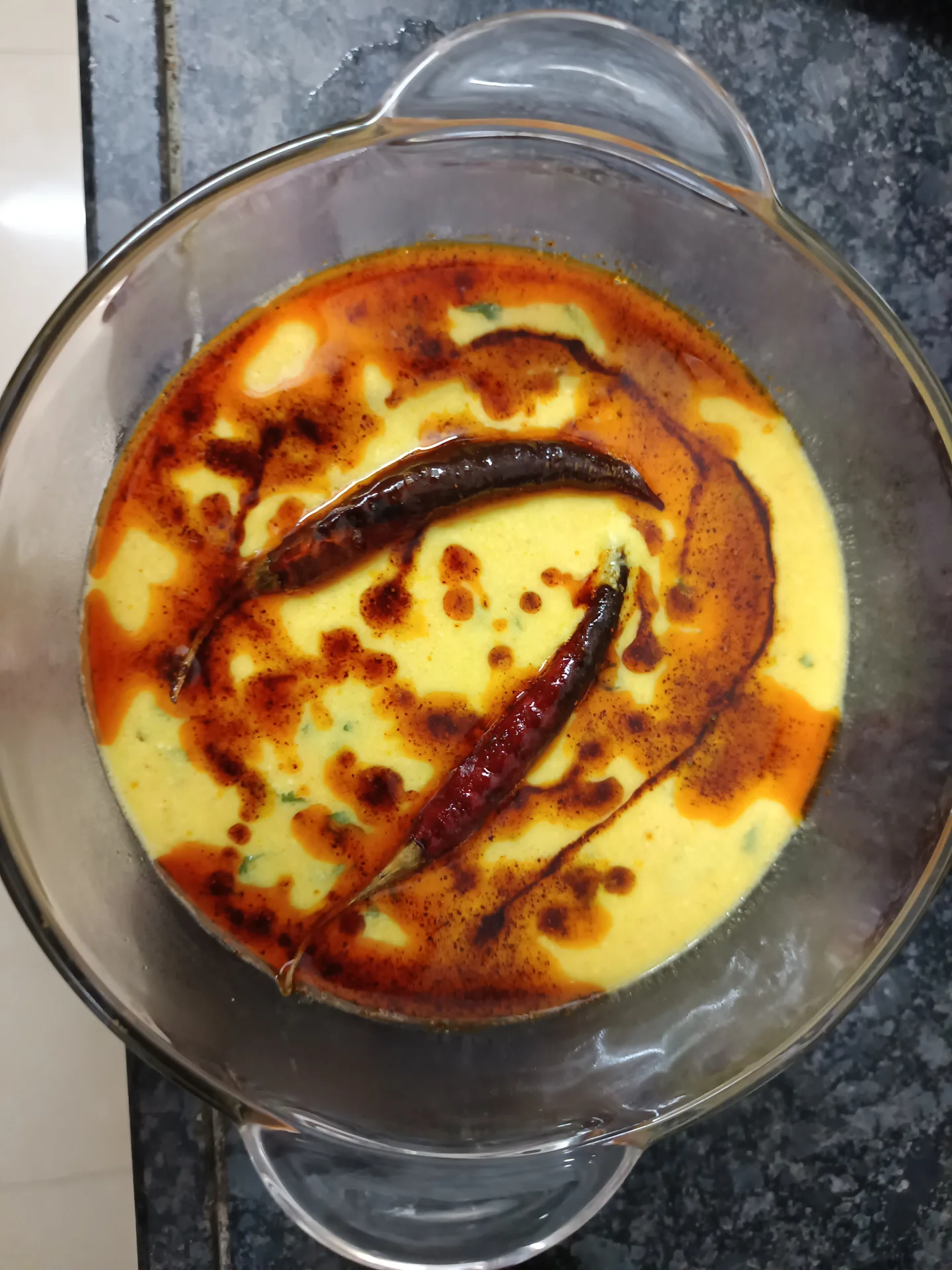 Kadhi chawal bowl