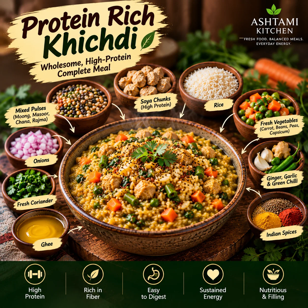 Protein Rich Khichdi