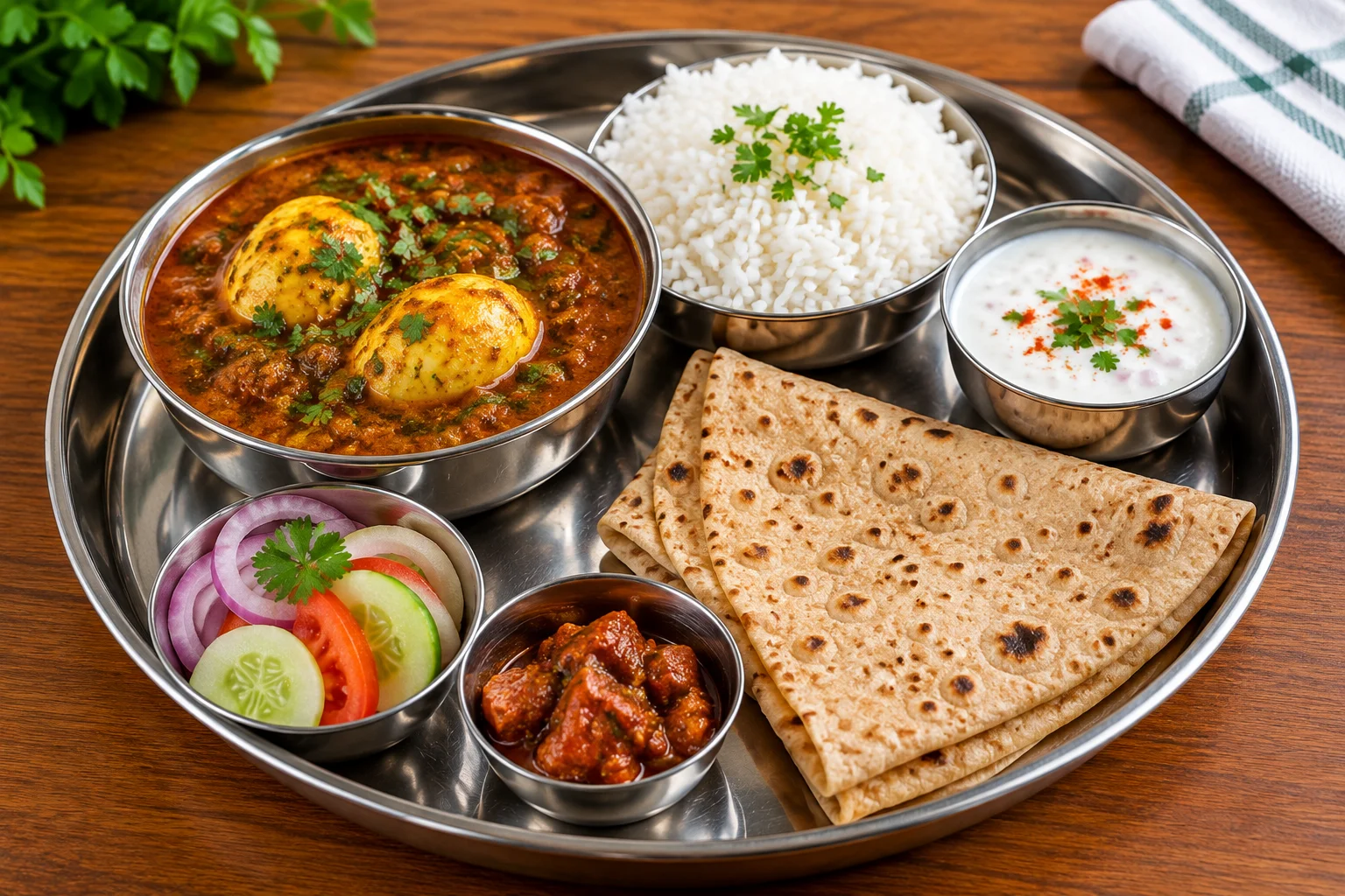 Egg Thali