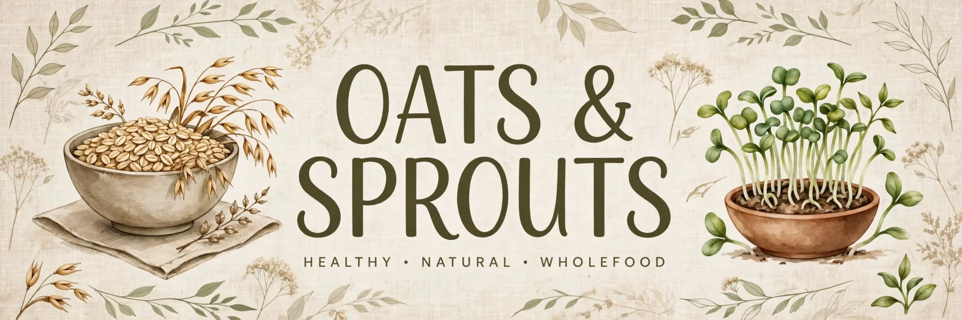 Oats and sprouts
