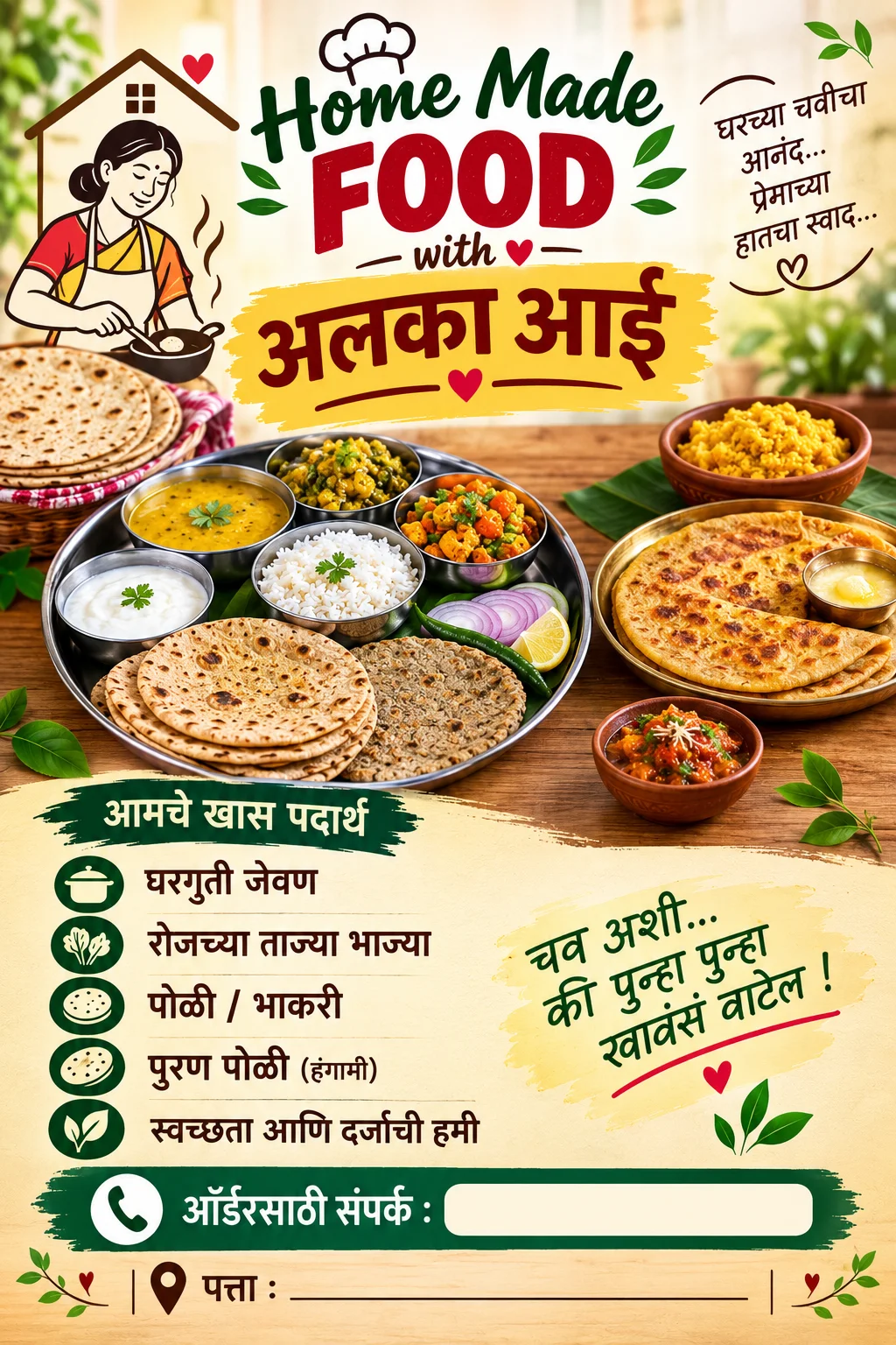 home made food with alka aai